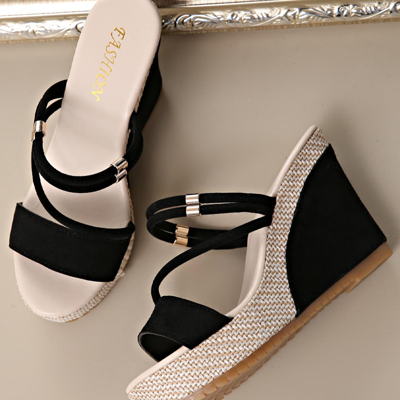 👡 50 % DE RÉDUCTION ! ☀️ Sandales à talons compensés pour femmes – Confortables, stables et élégantes – idéales avec une robe d'été, un short ou pour une journée en ville – semelle amortissante pour les longues promenades 🌸