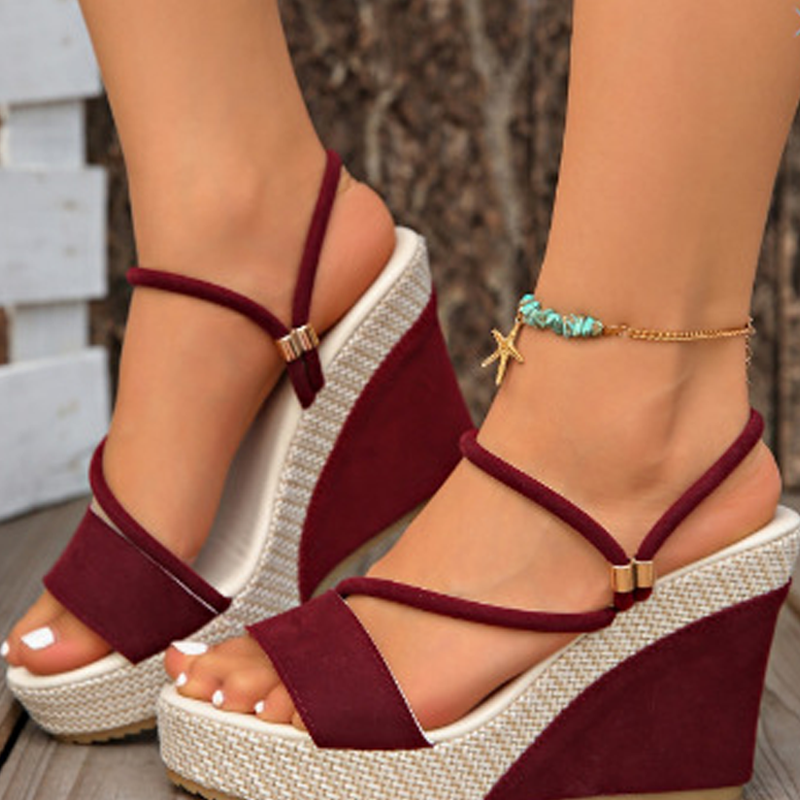 👡 50 % DE RÉDUCTION ! ☀️ Sandales à talons compensés pour femmes – Confortables, stables et élégantes – idéales avec une robe d'été, un short ou pour une journée en ville – semelle amortissante pour les longues promenades 🌸