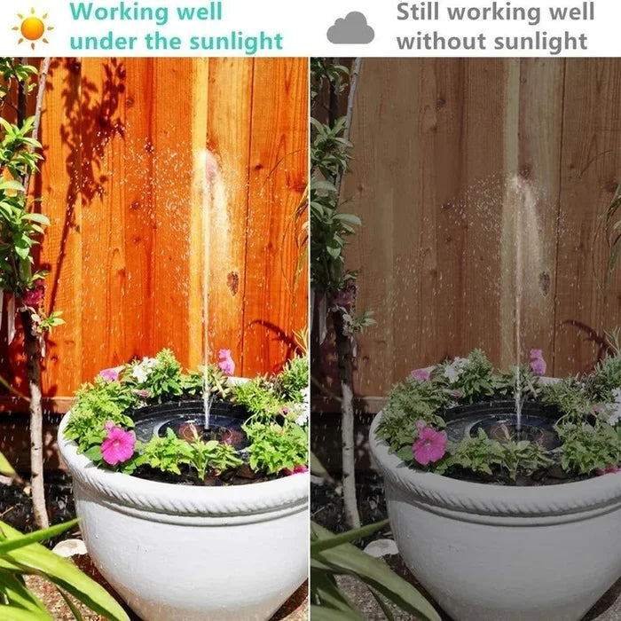 💧60 % DE RÉDUCTION EN CE MOMENT ! ☀️ Pompe solaire pour fontaine et bain d'oiseaux – Panneau solaire de 1,4 W, 4 buses et pompe submersible pour étang, jardin et piscine 🐦