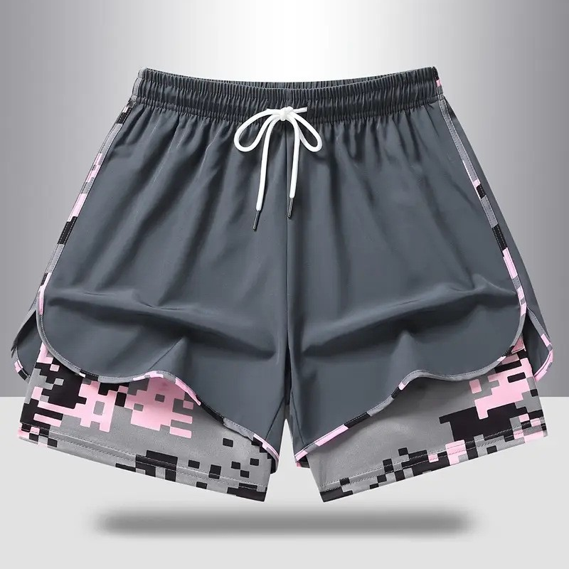 🏃‍60 % DE RÉDUCTION SUR LES SHORT DE SPORT 2 EN 1 ! 🔥 Tissu respirant, doublure camouflage et poches pour femmes 🏃‍♀️✨