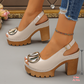 👠 60% DE RÉDUCTION ! Sandales à Boucle Chic – Talons Stables & Look Raffiné ✨💖【Prix Exceptionnel】