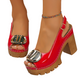 👠 60% DE RÉDUCTION ! Sandales à Boucle Chic – Talons Stables & Look Raffiné ✨💖【Prix Exceptionnel】