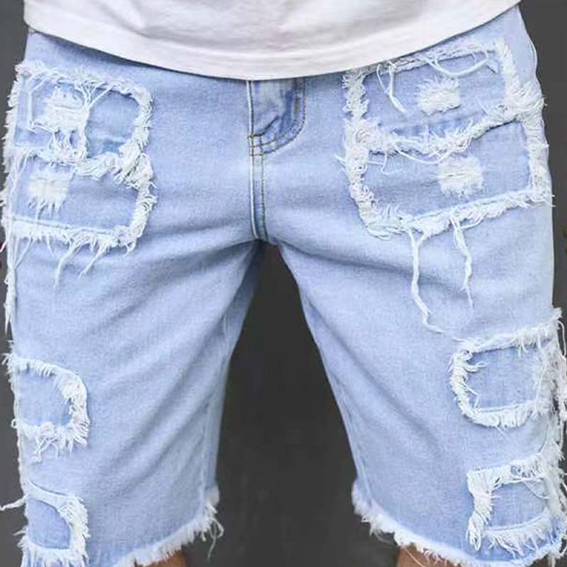 🔥Offre spéciale 2026 - 60 % DE RÉDUCTION 🔥 Short en jean déchiré pour homme avec détails effilochés