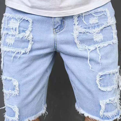 🔥Offre spéciale 2026 - 60 % DE RÉDUCTION 🔥 Short en jean déchiré pour homme avec détails effilochés