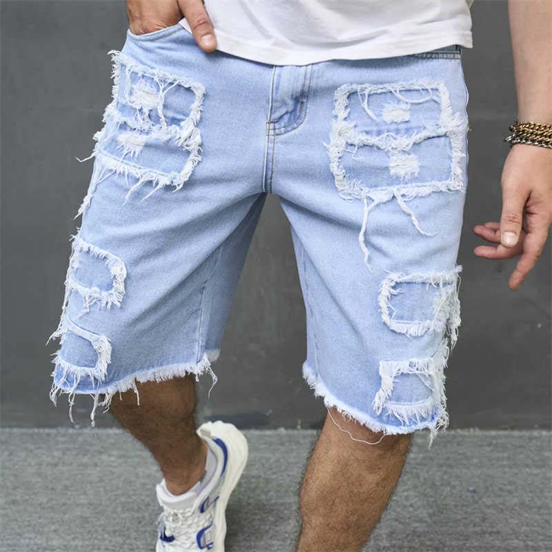 🔥Offre spéciale 2026 - 60 % DE RÉDUCTION 🔥 Short en jean déchiré pour homme avec détails effilochés
