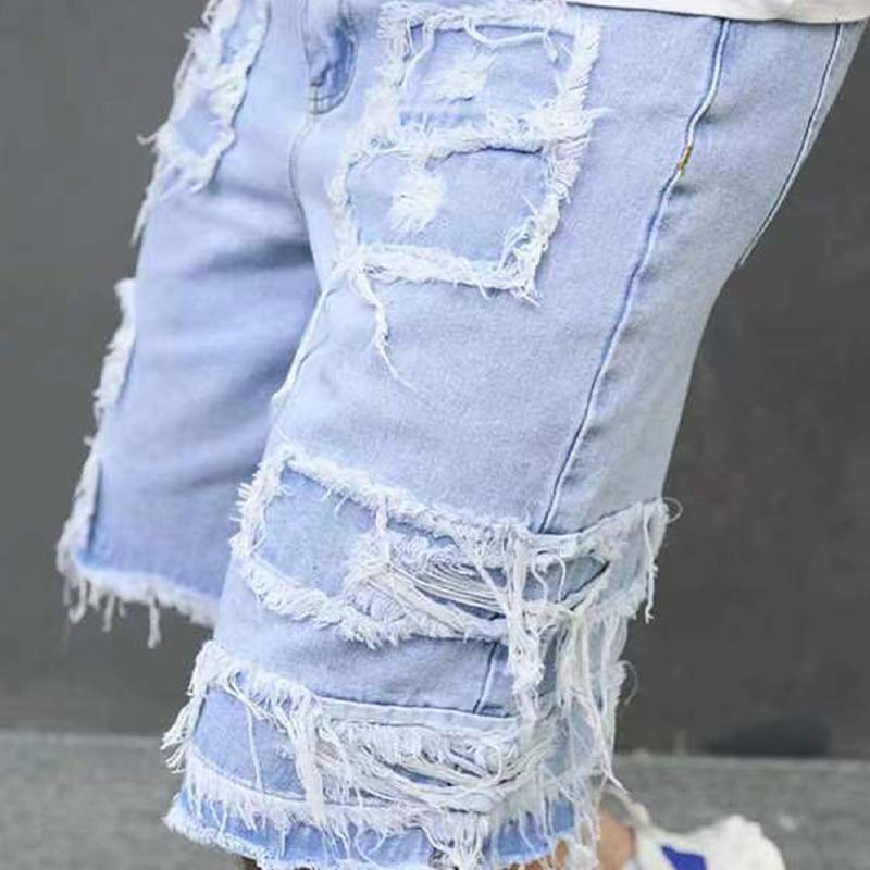 🔥Offre spéciale 2026 - 60 % DE RÉDUCTION 🔥 Short en jean déchiré pour homme avec détails effilochés