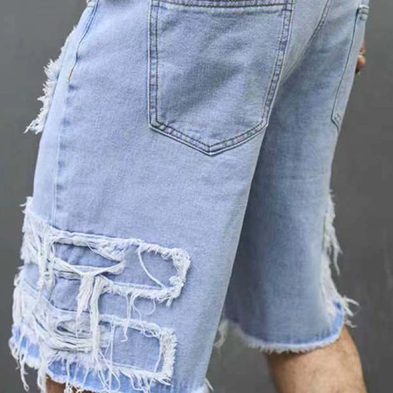 🔥Offre spéciale 2026 - 60 % DE RÉDUCTION 🔥 Short en jean déchiré pour homme avec détails effilochés