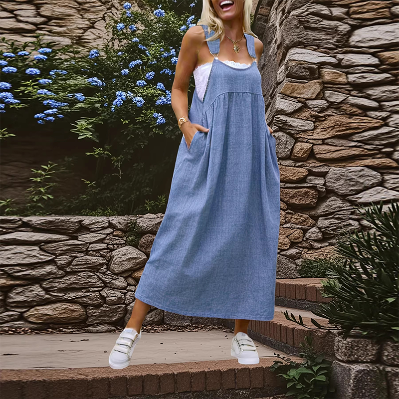 👗 60 % DE RÉDUCTION MAINTENANT ! 🌸Une robe ample et légère comme un nuage ☁️ Légère, respirante et confortable 🌬️ Dotée d'une grande poche cachée 📱