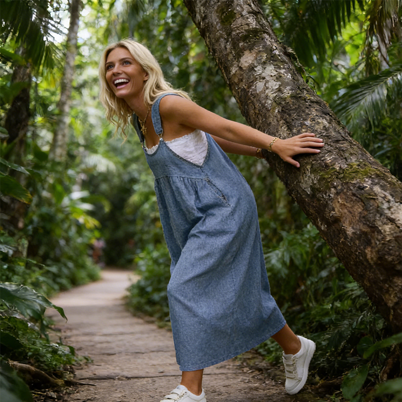 👗 60 % DE RÉDUCTION MAINTENANT ! 🌸Une robe ample et légère comme un nuage ☁️ Légère, respirante et confortable 🌬️ Dotée d'une grande poche cachée 📱