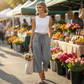 👖 DERNIER JOUR - 50 % DE RÉDUCTION ! ✨ Pantalon capri pour femme – Cordon de serrage à la taille, 6 couleurs, tailles S à 2XL 🌿