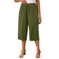 👖 DERNIER JOUR - 50 % DE RÉDUCTION ! ✨ Pantalon capri pour femme – Cordon de serrage à la taille, 6 couleurs, tailles S à 2XL 🌿