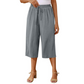 👖 DERNIER JOUR - 50 % DE RÉDUCTION ! ✨ Pantalon capri pour femme – Cordon de serrage à la taille, 6 couleurs, tailles S à 2XL 🌿