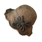 Chapeau de paille style français avec nœud 👒 — Tissage respirant, large bord ondulé, protection solaire et effet affinant pour le visage. Ajustable (ne s'envole pas !), pliable et facile à transporter 🌊