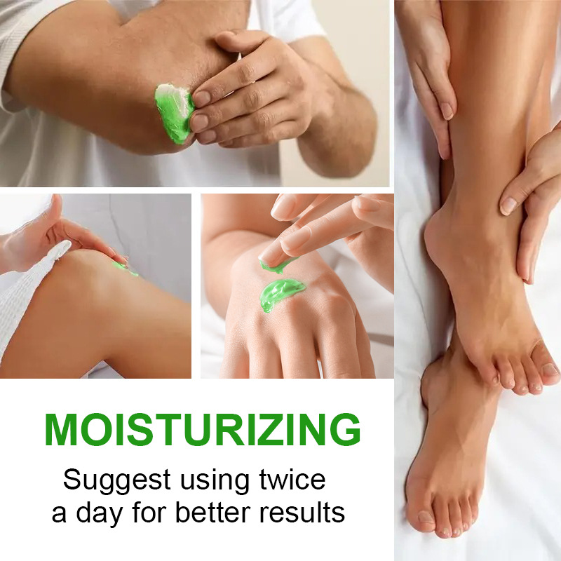 Masque-crème pour les pieds à l'huile d'arbre à thé 🦶 — Aloe Vera pour une hydratation en profondeur, Vitamine E pour réparer les talons fissurés : Offrez-vous un soin des pieds digne d'un spa, à domicile 🧴