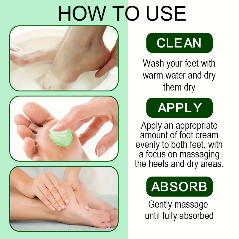 Masque-crème pour les pieds à l'huile d'arbre à thé 🦶 — Aloe Vera pour une hydratation en profondeur, Vitamine E pour réparer les talons fissurés : Offrez-vous un soin des pieds digne d'un spa, à domicile 🧴
