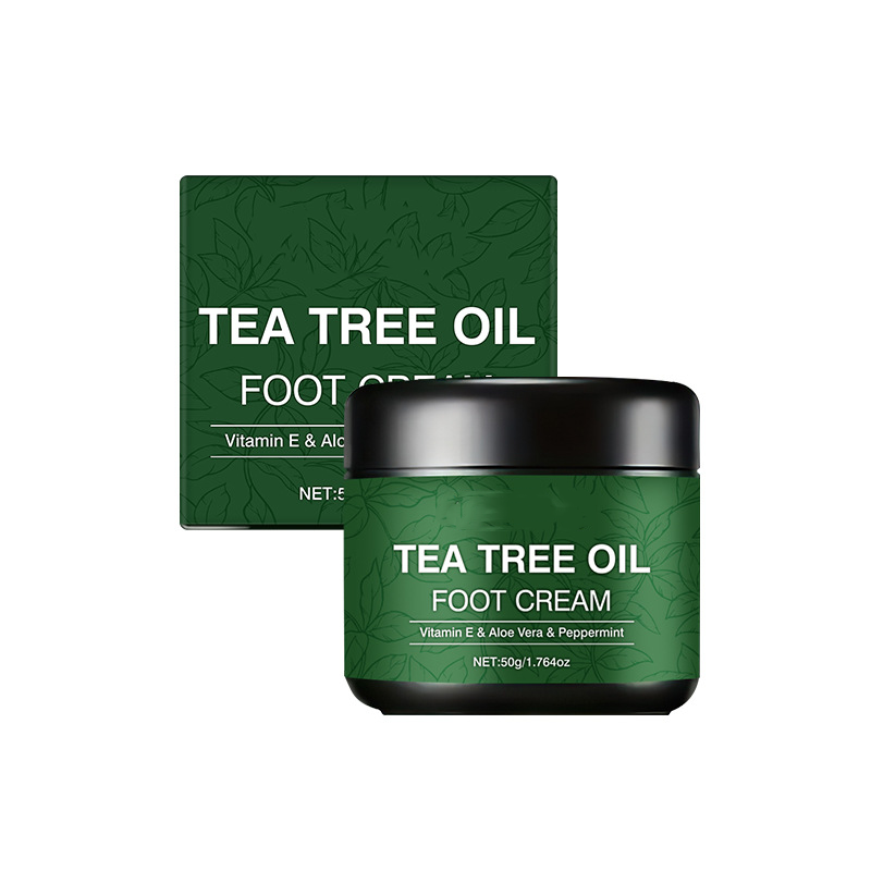 Masque-crème pour les pieds à l'huile d'arbre à thé 🦶 — Aloe Vera pour une hydratation en profondeur, Vitamine E pour réparer les talons fissurés : Offrez-vous un soin des pieds digne d'un spa, à domicile 🧴