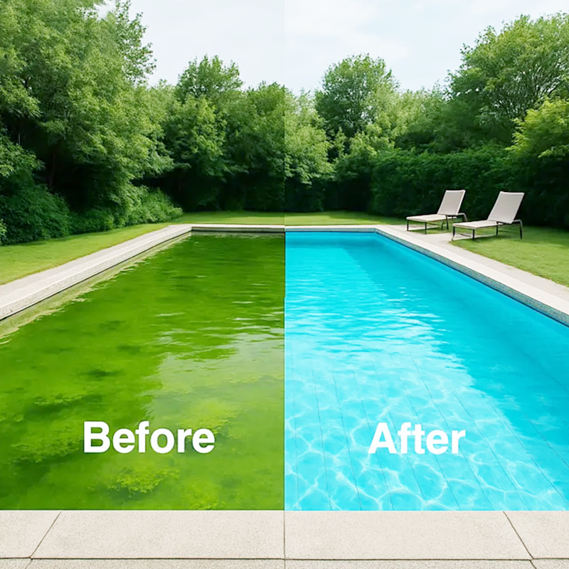 💧🌊 Liquide de rinçage au pH neutre – adieu eau verte ! ✨🚀 Dosage facile, sans odeur de chlore. Pour une douche naturellement pure et un nettoyage plus facile.
