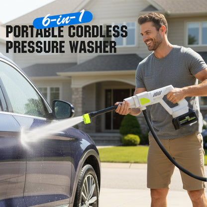 🔫50 % DE RÉDUCTION ! ⚡ Nettoyeur haute pression portable sans fil – Puissance de jet élevée, rechargeable et idéal pour la voiture et le jardin 💧 Livraison gratuite