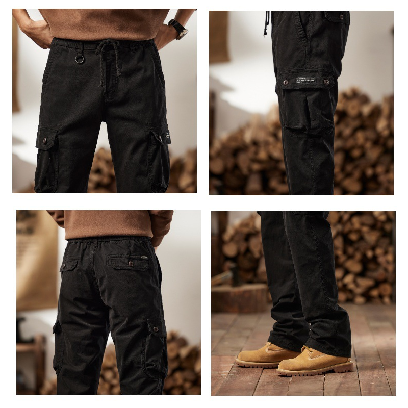 👖60 % DE RÉDUCTION MAINTENANT ! 🛠️ Pantalon cargo tactique en coton pour homme – Multipoches, construction renforcée et taille ajustable 🔧