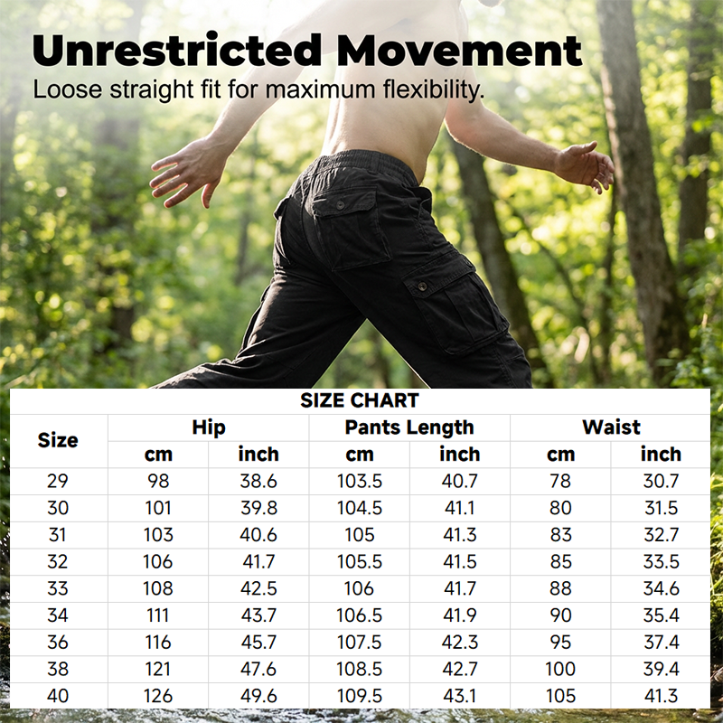 👖60 % DE RÉDUCTION MAINTENANT ! 🛠️ Pantalon cargo tactique en coton pour homme – Multipoches, construction renforcée et taille ajustable 🔧