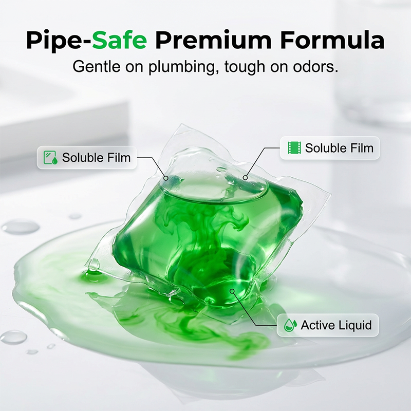 🧪✨ Capsules désodorisantes bio-enzymatiques canalisations – Naturelles, pratiques, multi-usages, éliminent les odeurs à la source et préviennent les bouchons, sans produits agressifs 🌿🚿