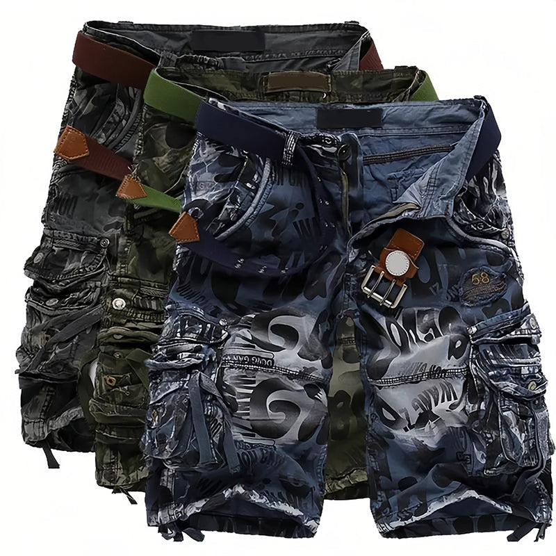 Short cargo homme 🩸 Classique et robuste, multiples poches pratiques, fermeture éclair fluide, durable et résistant à l'usure, idéal pour le travail et les activités de plein air 💪