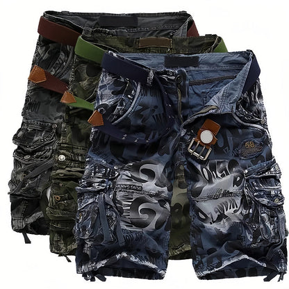 Short cargo homme 🩸 Classique et robuste, multiples poches pratiques, fermeture éclair fluide, durable et résistant à l'usure, idéal pour le travail et les activités de plein air 💪