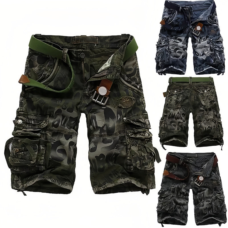 Short cargo homme 🩸 Classique et robuste, multiples poches pratiques, fermeture éclair fluide, durable et résistant à l'usure, idéal pour le travail et les activités de plein air 💪