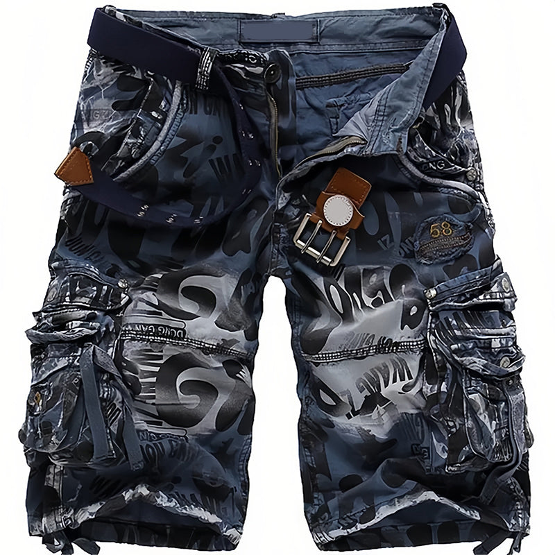 Short cargo homme 🩸 Classique et robuste, multiples poches pratiques, fermeture éclair fluide, durable et résistant à l'usure, idéal pour le travail et les activités de plein air 💪