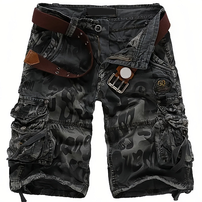 Short cargo homme 🩸 Classique et robuste, multiples poches pratiques, fermeture éclair fluide, durable et résistant à l'usure, idéal pour le travail et les activités de plein air 💪