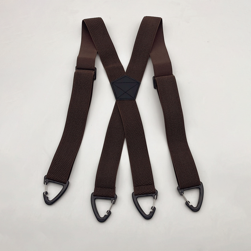 Bretelles antidérapantes 👖 Large élastique + crochets robustes, boucle de réglage en métal, polyester durable, convient aussi bien aux vêtements de travail qu'à une utilisation en extérieur 🔧