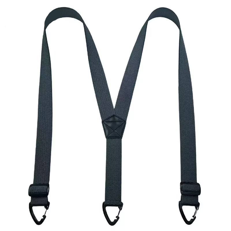 Bretelles antidérapantes 👖 Large élastique + crochets robustes, boucle de réglage en métal, polyester durable, convient aussi bien aux vêtements de travail qu'à une utilisation en extérieur 🔧