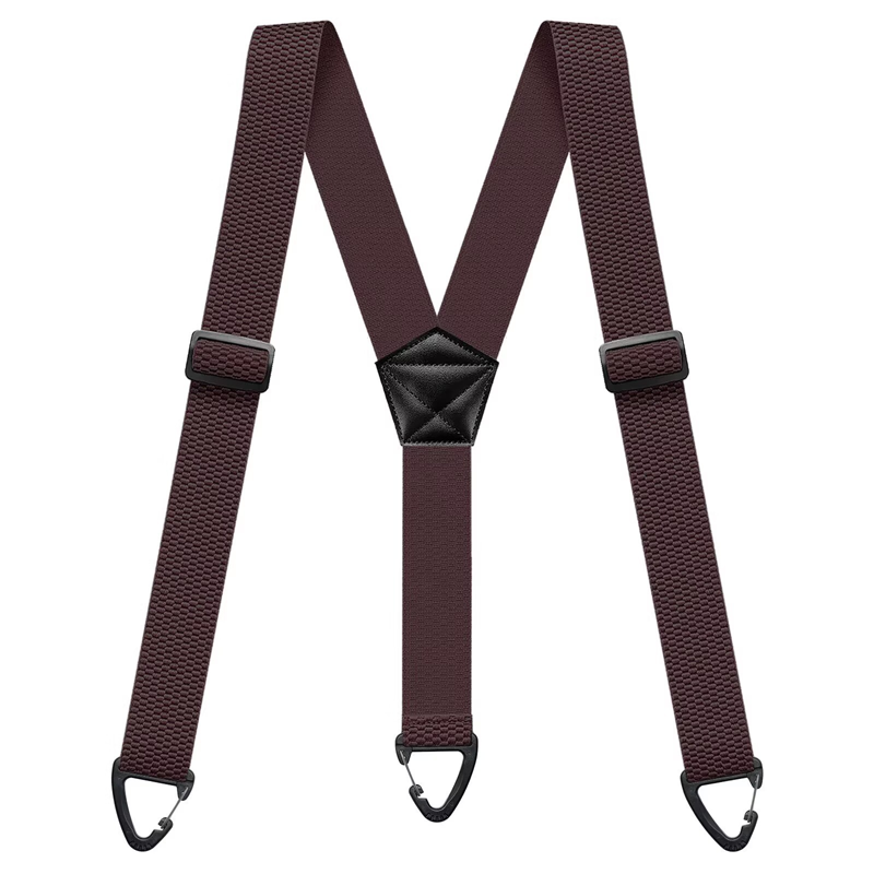 Bretelles antidérapantes 👖 Large élastique + crochets robustes, boucle de réglage en métal, polyester durable, convient aussi bien aux vêtements de travail qu'à une utilisation en extérieur 🔧