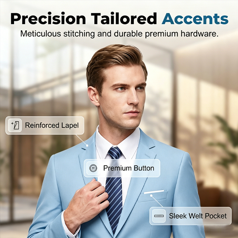 ✨👔60 % DE RÉDUCTION + LIVRAISON GRATUITE 💼Costume deux pièces pour homme, coupe moderne – Respirant, infroissable et style professionnel ✨