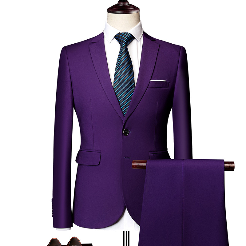 ✨👔60 % DE RÉDUCTION + LIVRAISON GRATUITE 💼Costume deux pièces pour homme, coupe moderne – Respirant, infroissable et style professionnel ✨