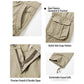 Pantalon cargo tactique pour homme 🧥 | Multiples poches 📦 Mélange de coton résistant 💪 Genoux amples et structurés 🦵 Taille et bas de jambes ajustables 🎛️