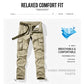 Pantalon cargo tactique pour homme 🧥 | Multiples poches 📦 Mélange de coton résistant 💪 Genoux amples et structurés 🦵 Taille et bas de jambes ajustables 🎛️