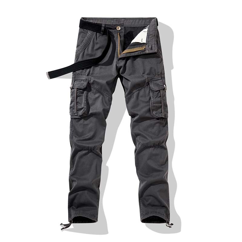 Pantalon cargo tactique pour homme 🧥 | Multiples poches 📦 Mélange de coton résistant 💪 Genoux amples et structurés 🦵 Taille et bas de jambes ajustables 🎛️