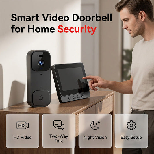 🏠⚡ OFFRE LIMITÉE : 50 % DE RÉDUCTION ! Sonnette vidéo intelligente avec écran 4,3" – Surveillance en temps réel et communication bidirectionnelle 🏡💖