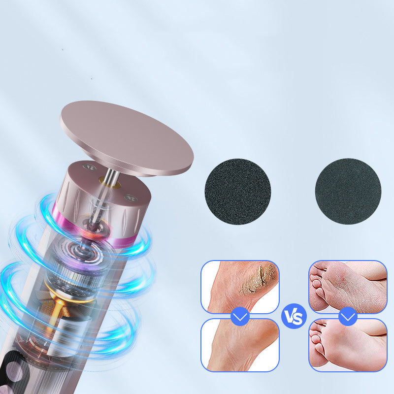 🦶🔧 Râpe électrique pour les pieds à 9 vitesses | Écran LCD · Recharge USB-C · Boîtier en alliage d'aluminium · Têtes de ponçage interchangeables · Poignée ergonomique en forme de stylo