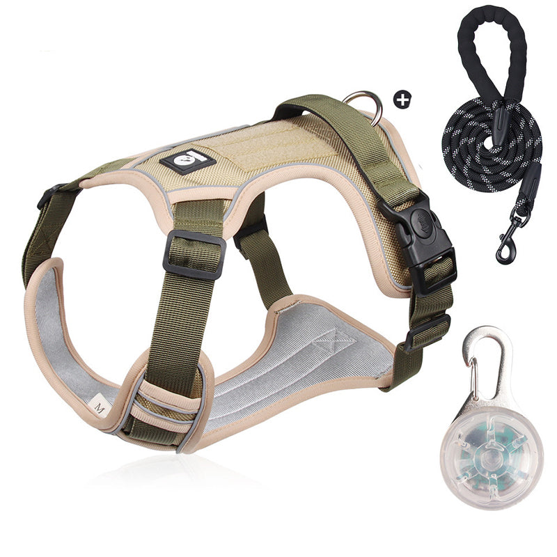 💐60% DE RÉDUCTION ! Harnais anti-traction avec laisse LED – Sécurité maximale pour vos promenades nocturnes 🐕✨【Offre Limitée】