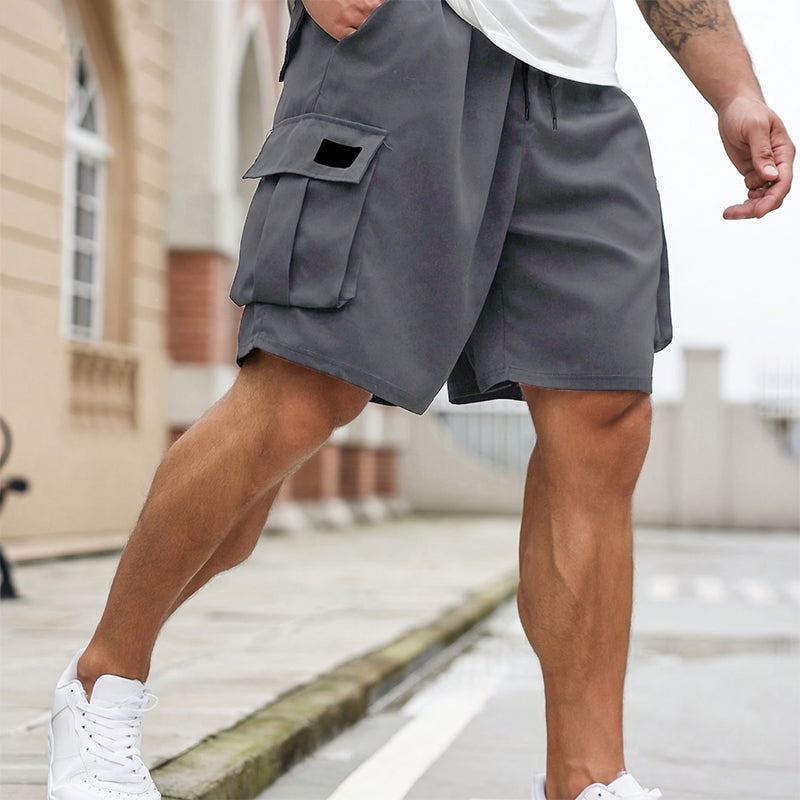 🩳PROMO FLASH 50%🔥Short Cargo Décontracté Homme – Grandes Poches, Taille à Cordon, Tissu Respirant, 5 Couleurs, Taille XL-6XL, Parfait pour l'Été👕