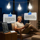 🔥DERNIER JOUR – 50 % DE RÉDUCTION⚡ Système d'éclairage solaire multifonction💡 3 niveaux de luminosité · 3 lampes LED (câble de 2,8 mètres), 🌧️ Fonctionne même par temps nuageux