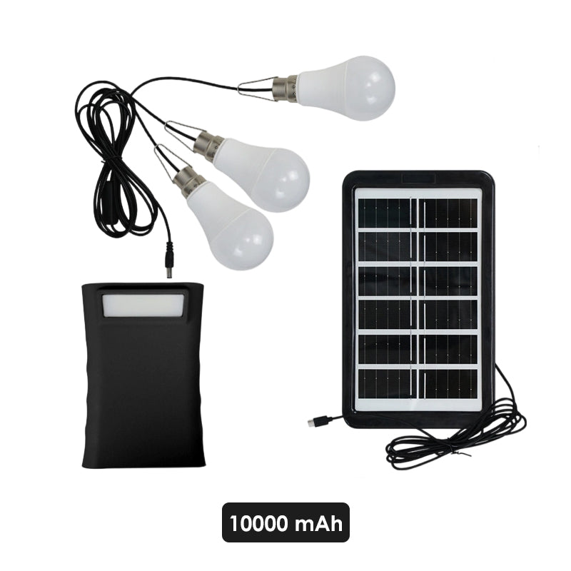 🔥DERNIER JOUR – 50 % DE RÉDUCTION⚡ Système d'éclairage solaire multifonction💡 3 niveaux de luminosité · 3 lampes LED (câble de 2,8 mètres), 🌧️ Fonctionne même par temps nuageux