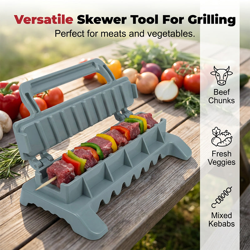 🔥50 % DE RÉDUCTION🍢 Moules à brochettes | Mise en forme rapide · Pas de salissures sur les mains · Chauffage uniforme · Antiadhésifs et faciles à nettoyer