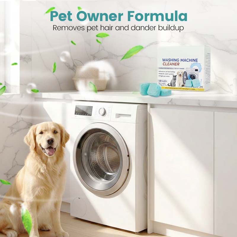 🏆 OFFRE SPÉCIALE DU DERNIER JOUR ! 🔥 OFFRE À DURÉE LIMITÉE : 2 ACHETÉS, 1 OFFERT 🎁 Nettoyant pour lave-linge – 12 pastilles, nettoie en profondeur la cuve et élimine les poils d'animaux, neutralise les odeurs 🧼