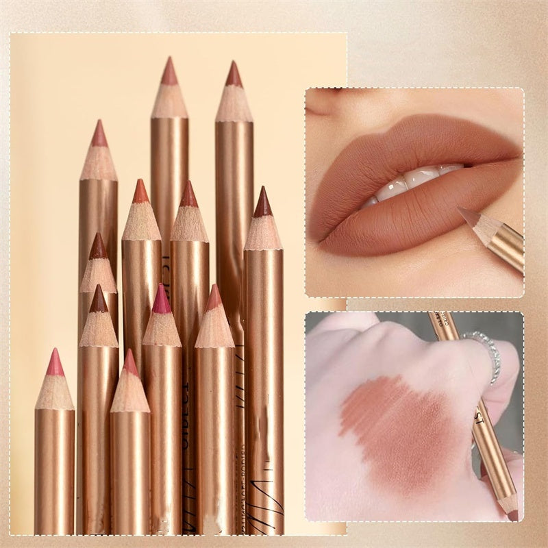 👄 50 % DE RÉDUCTION ! 💄 Coffret de 12 crayons à lèvres anti-bavures – Longue tenue, texture crémeuse et waterproof – Idéal pour un usage quotidien ou un maquillage professionnel 🎨