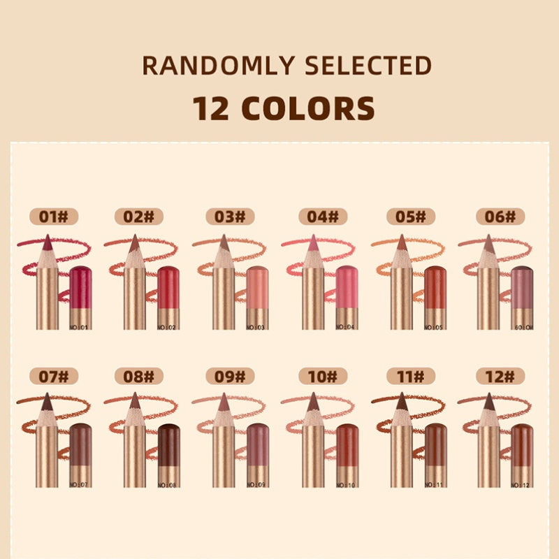 👄 50 % DE RÉDUCTION ! 💄 Coffret de 12 crayons à lèvres anti-bavures – Longue tenue, texture crémeuse et waterproof – Idéal pour un usage quotidien ou un maquillage professionnel 🎨