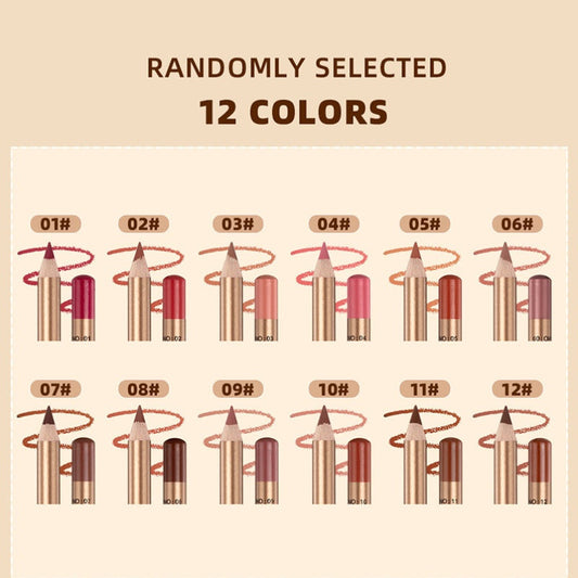 👄 50 % DE RÉDUCTION ! 💄 Coffret de 12 crayons à lèvres anti-bavures – Longue tenue, texture crémeuse et waterproof – Idéal pour un usage quotidien ou un maquillage professionnel 🎨