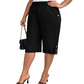 👖50 % DE RÉDUCTION ! 🌸Pantalon capri décontracté pour femme, confortable et à taille élastiquée